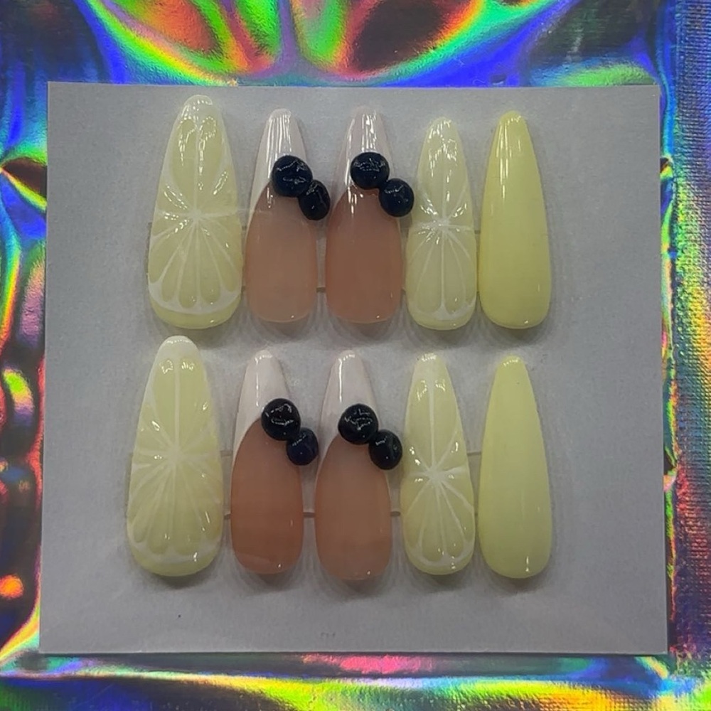 Fruit Gel X press on nails